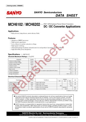 MCH6102-TL-E datasheet  